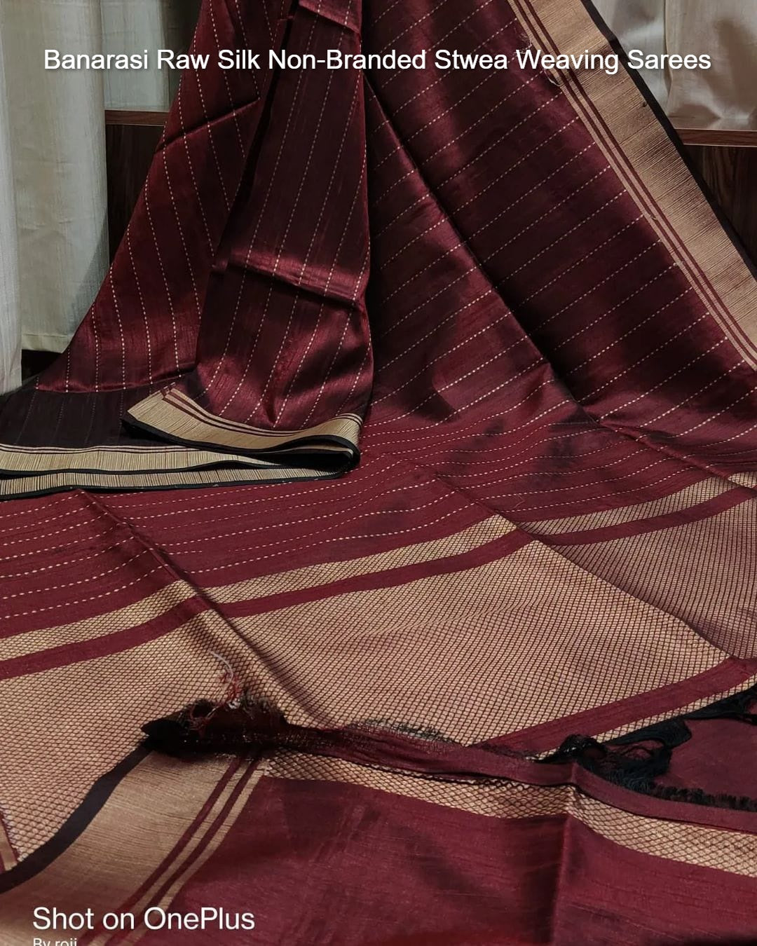 Banarasi Raw Silk Non-Branded Stwea Weaving Sarees