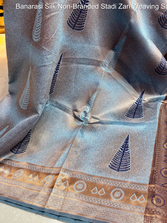 Banarasi Silk Non-Branded Stadi Zari Weaving Sarees