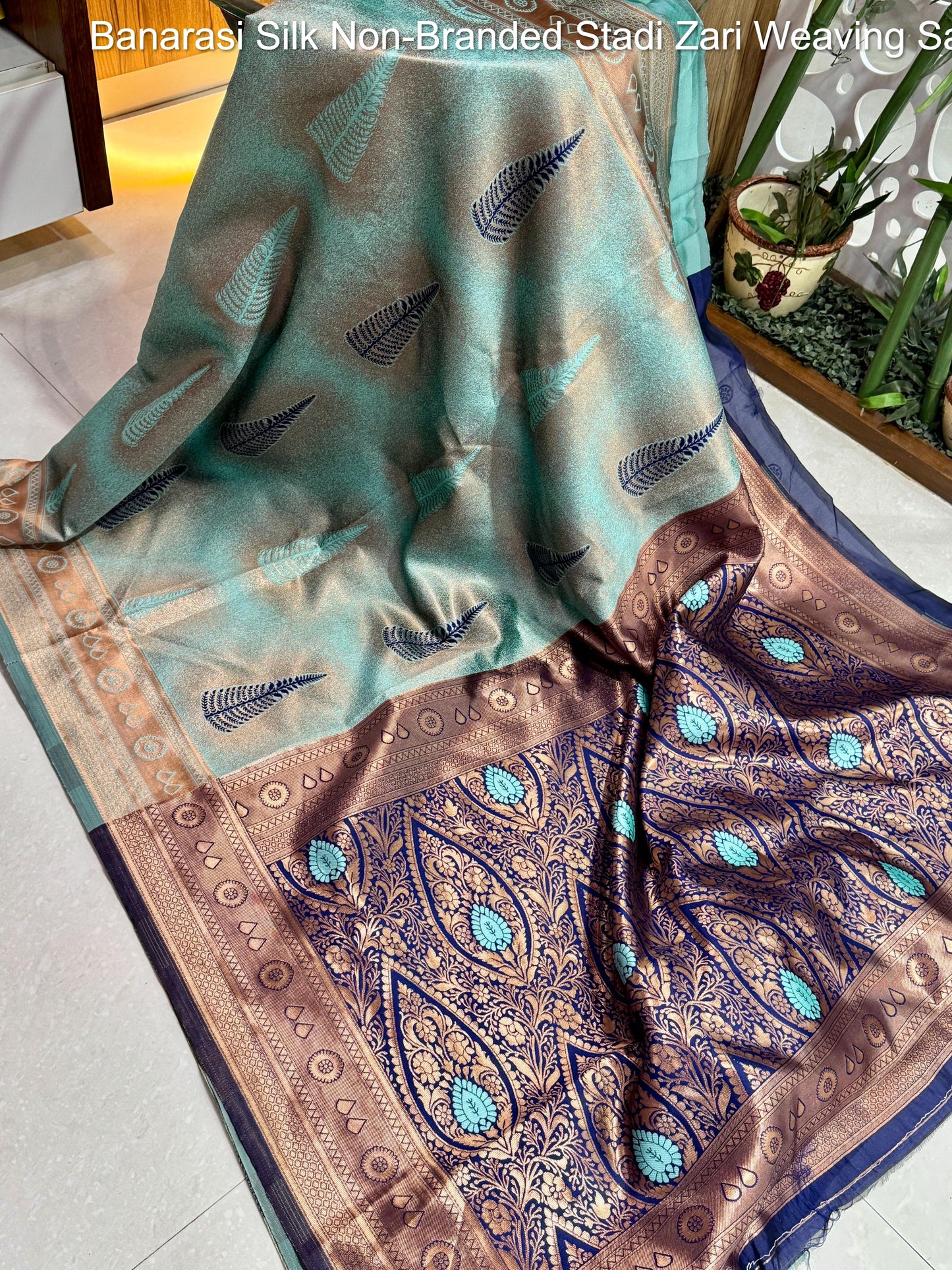 Banarasi Silk Non-Branded Stadi Zari Weaving Sarees