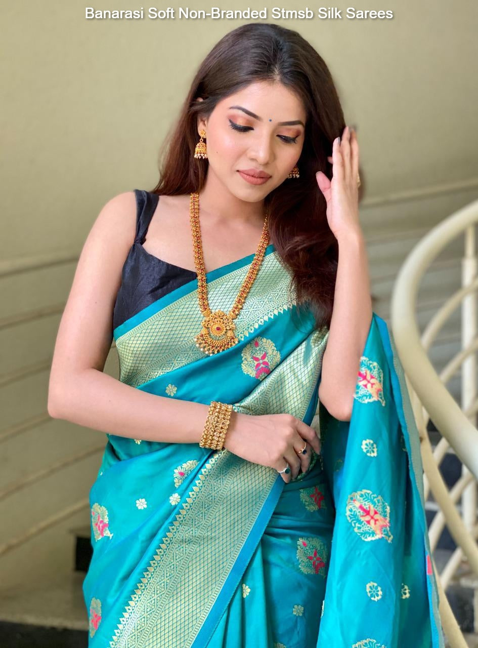 Banarasi Soft Non-Branded Stmsb Silk Sarees
