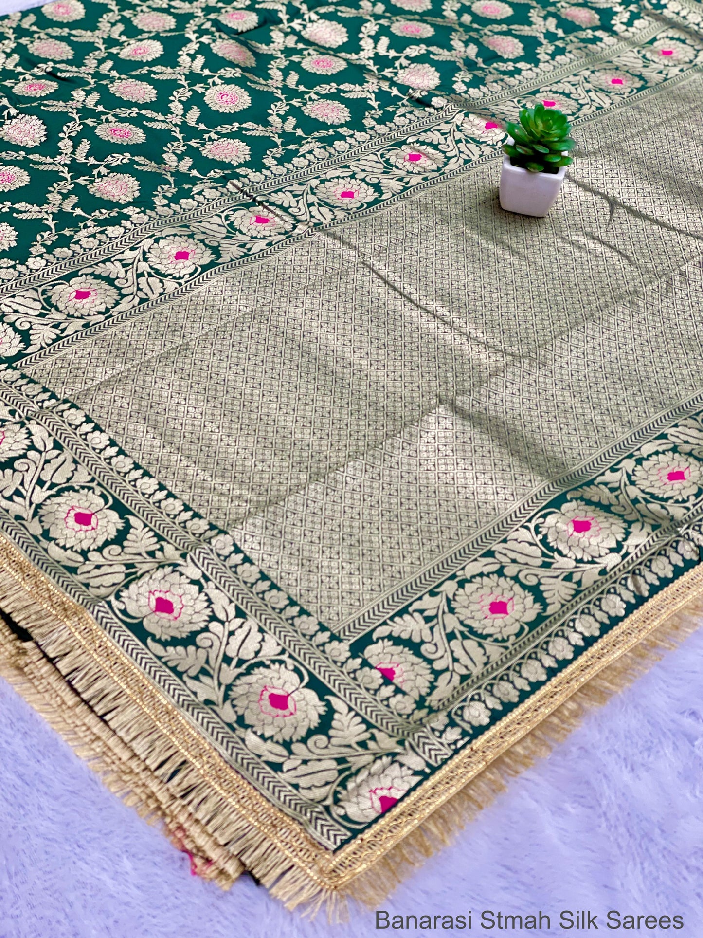 Banarasi Stmah Silk Sarees