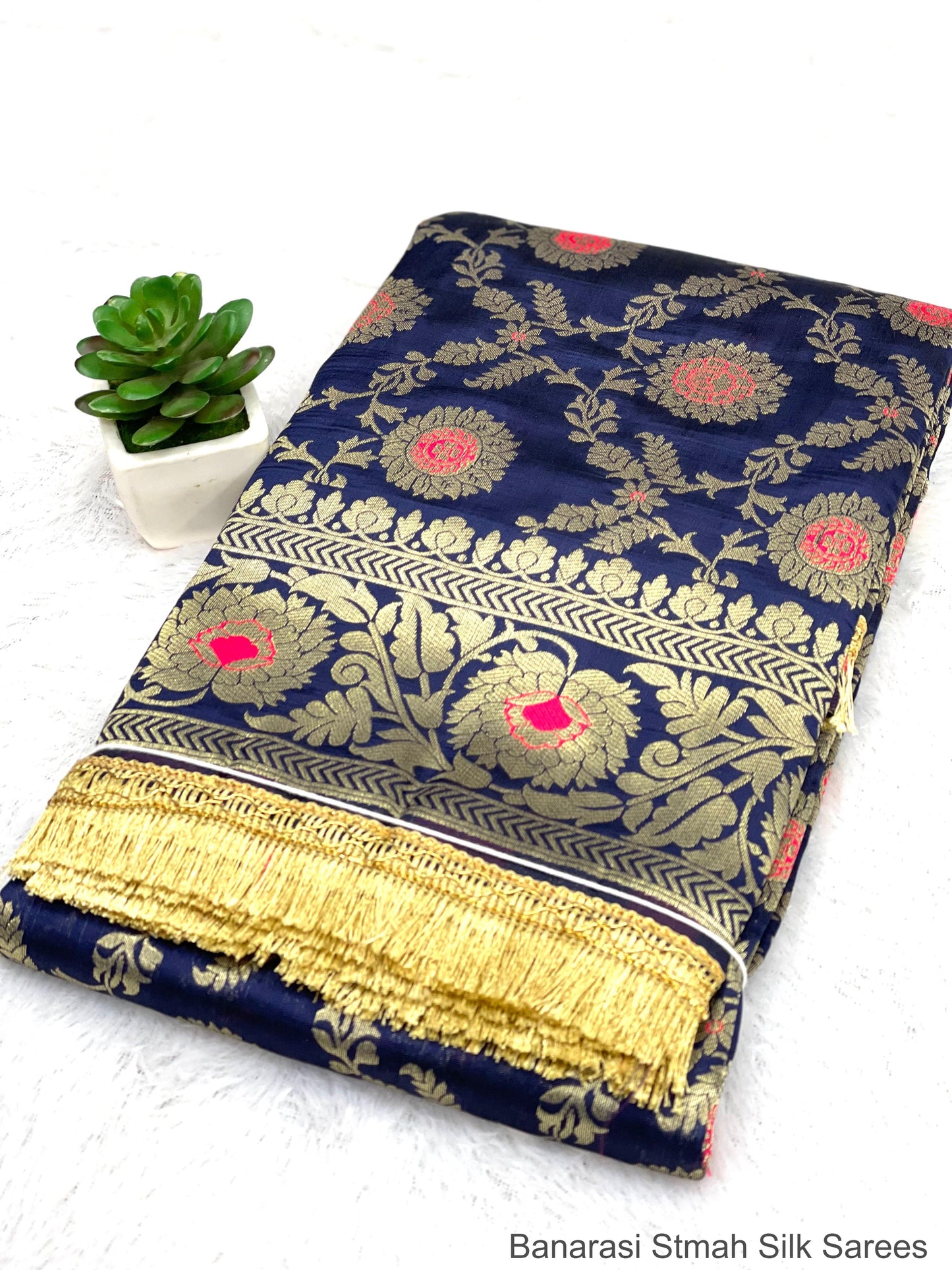 Banarasi Stmah Silk Sarees