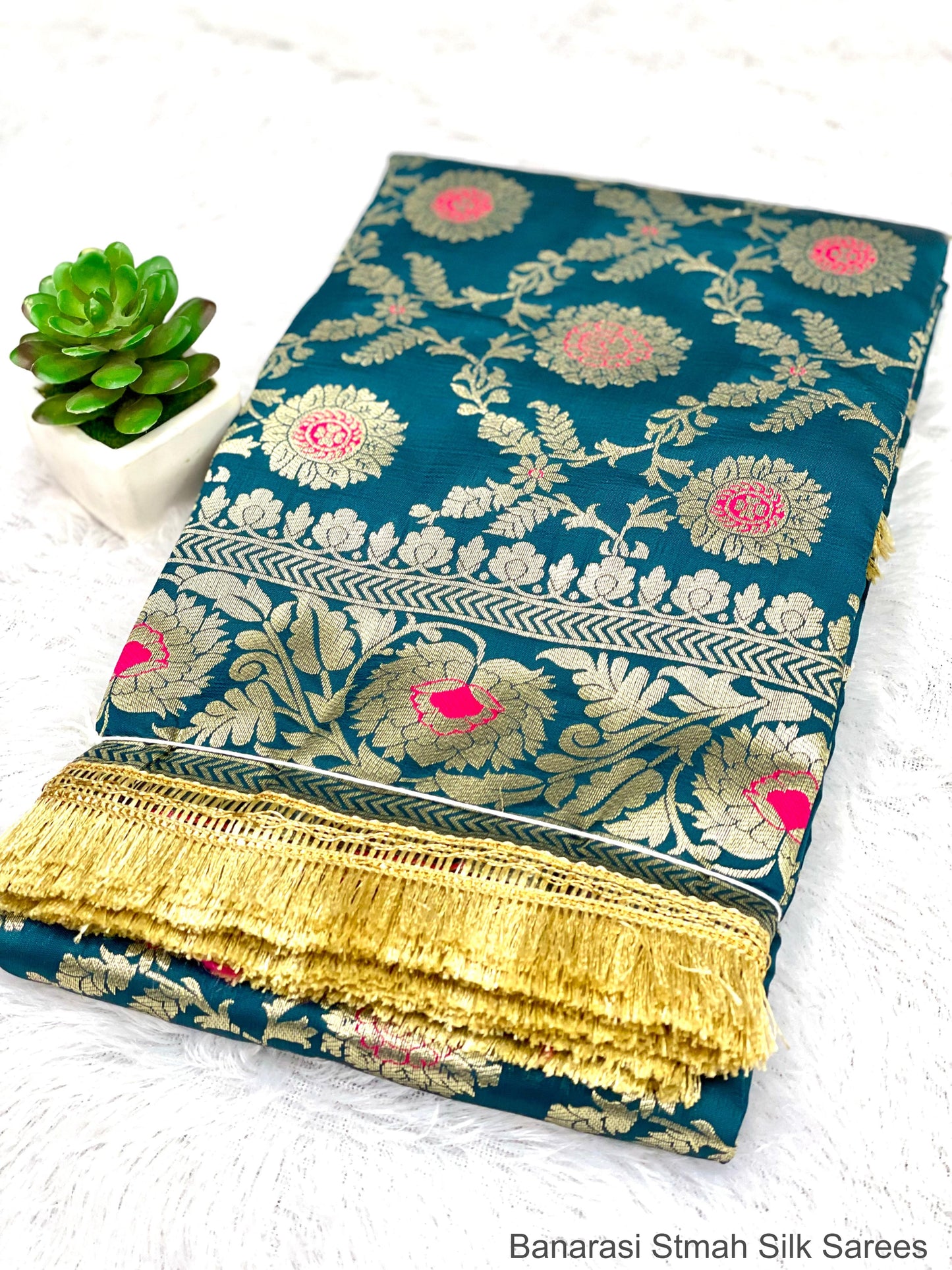Banarasi Stmah Silk Sarees