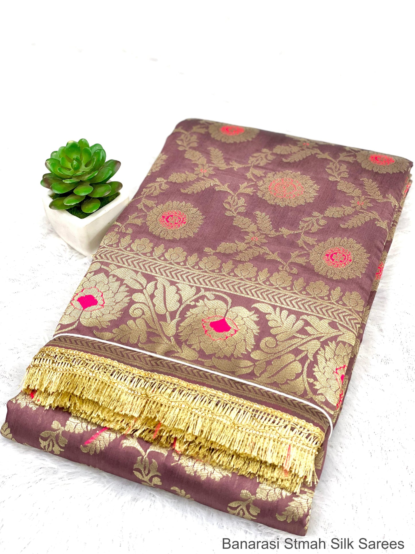Banarasi Stmah Silk Sarees
