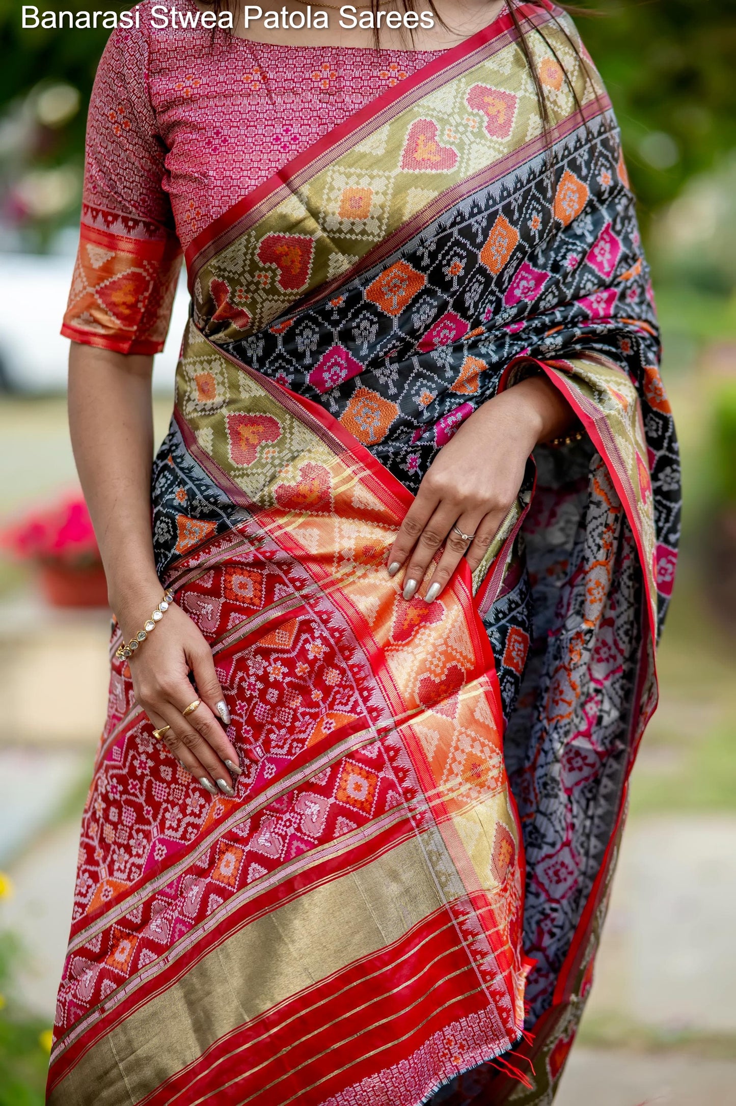 Banarasi Stwea Patola Sarees