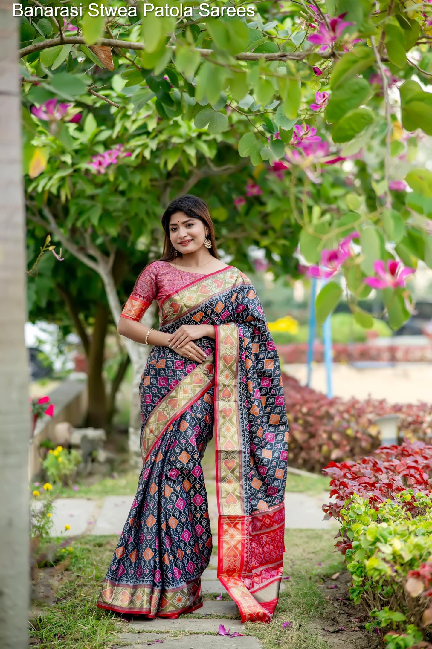 Banarasi Stwea Patola Sarees