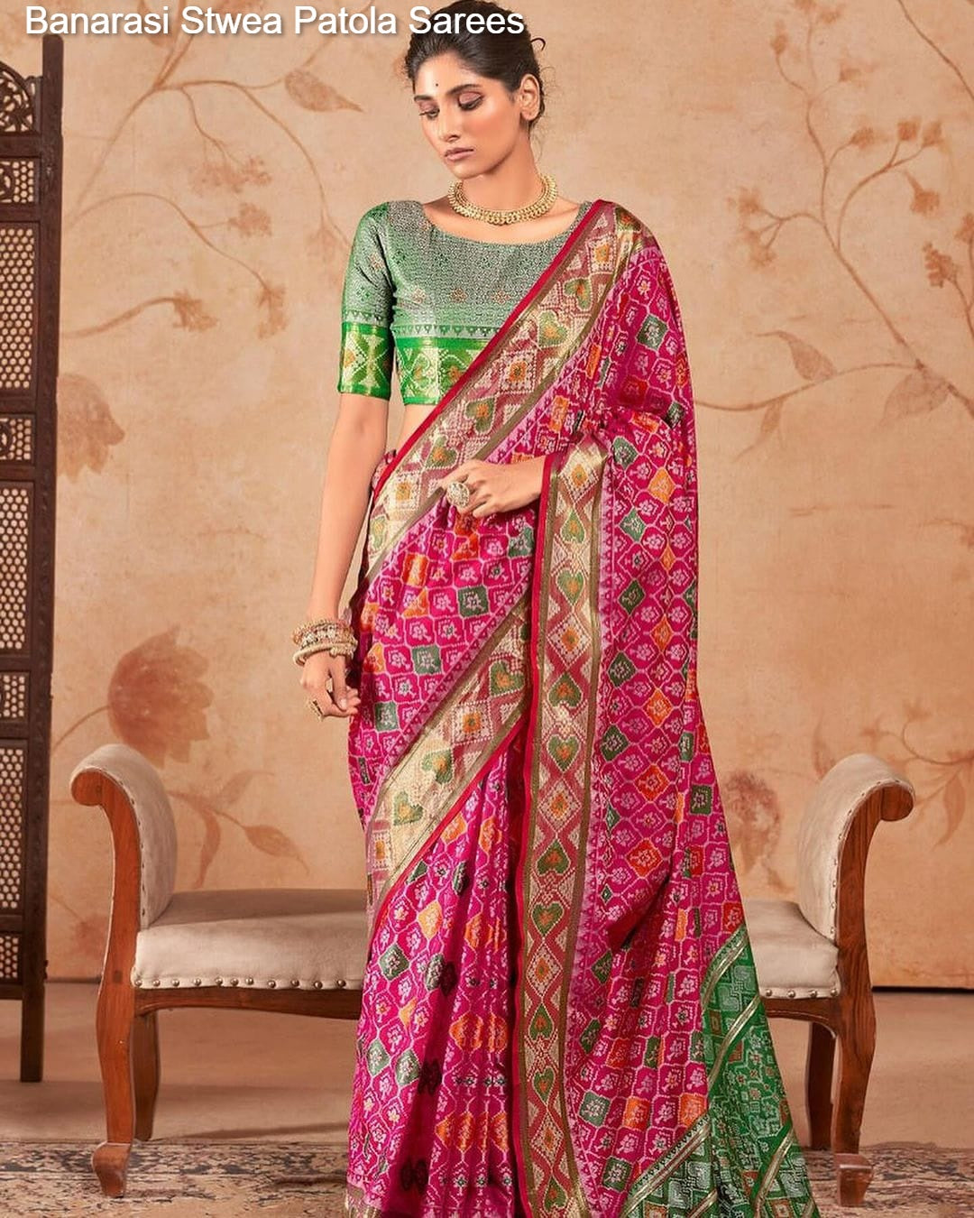 Banarasi Stwea Patola Sarees