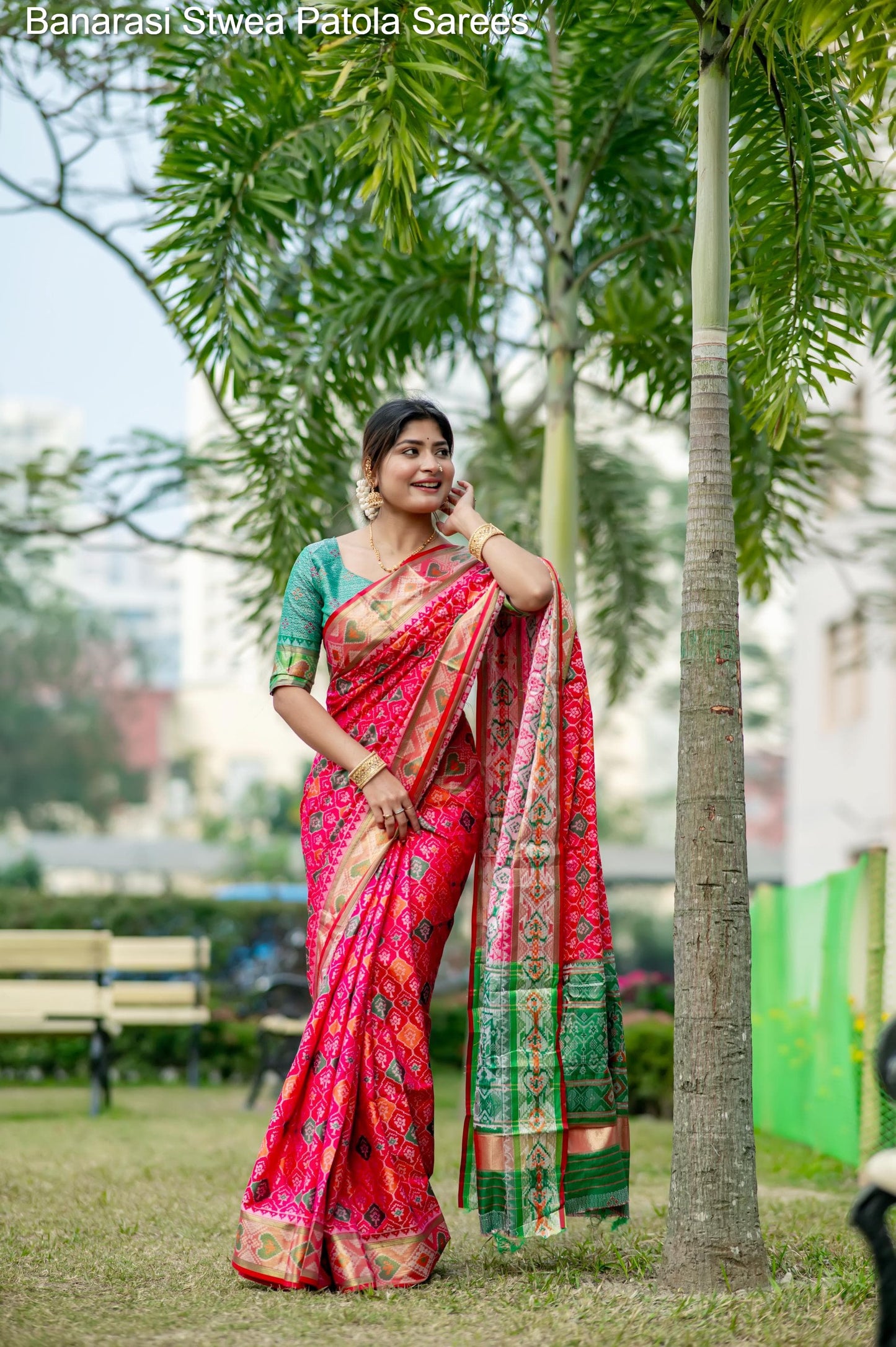 Banarasi Stwea Patola Sarees