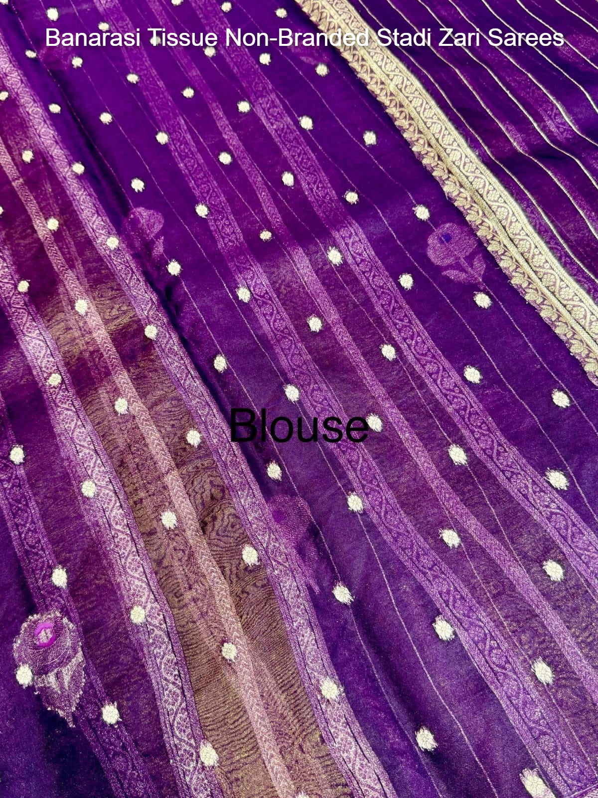 Banarasi Tissue Non-Branded Stadi Zari Sarees