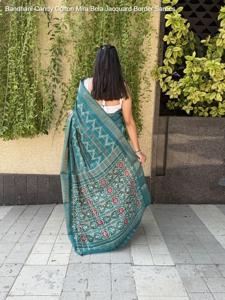 Bandhani Candy Cotton Mira Bela Jacquard Border Sarees