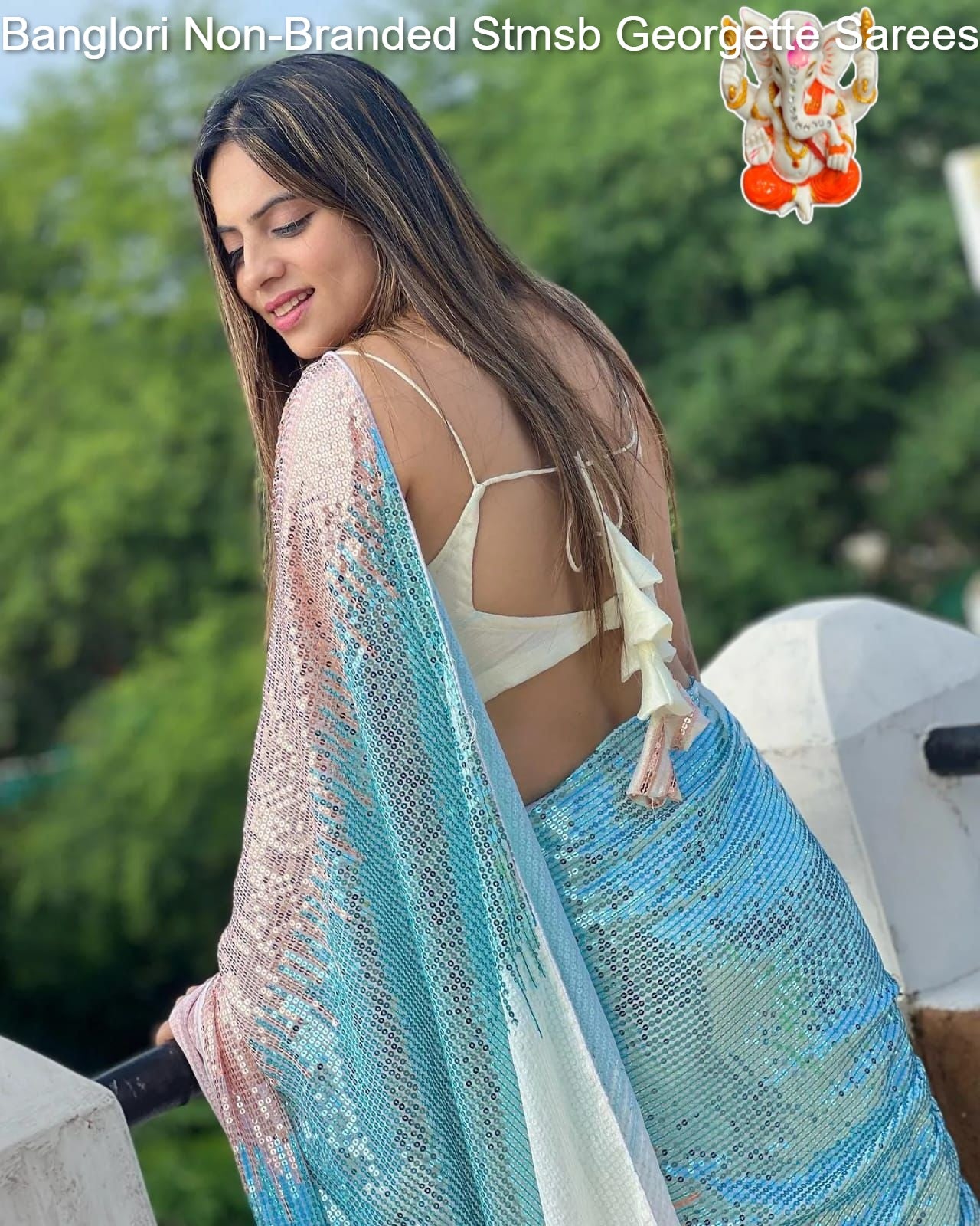 Banglori Non-Branded Stmsb Georgette Sarees