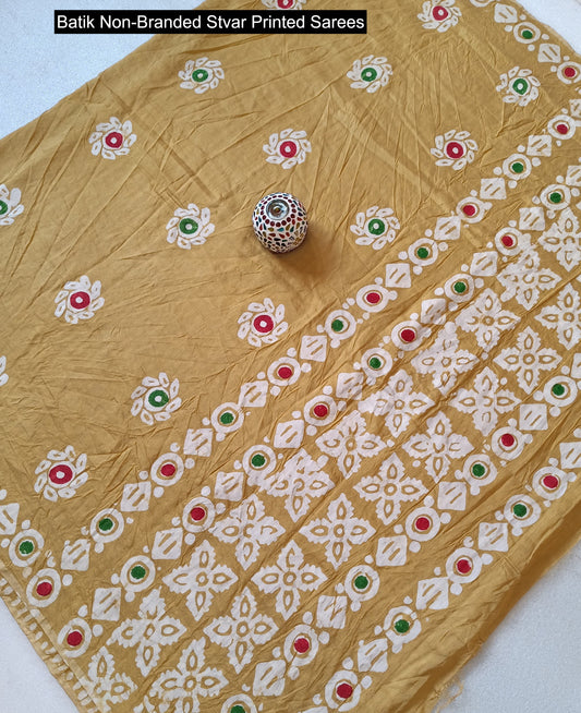 Batik Non-Branded Stvar Printed Sarees