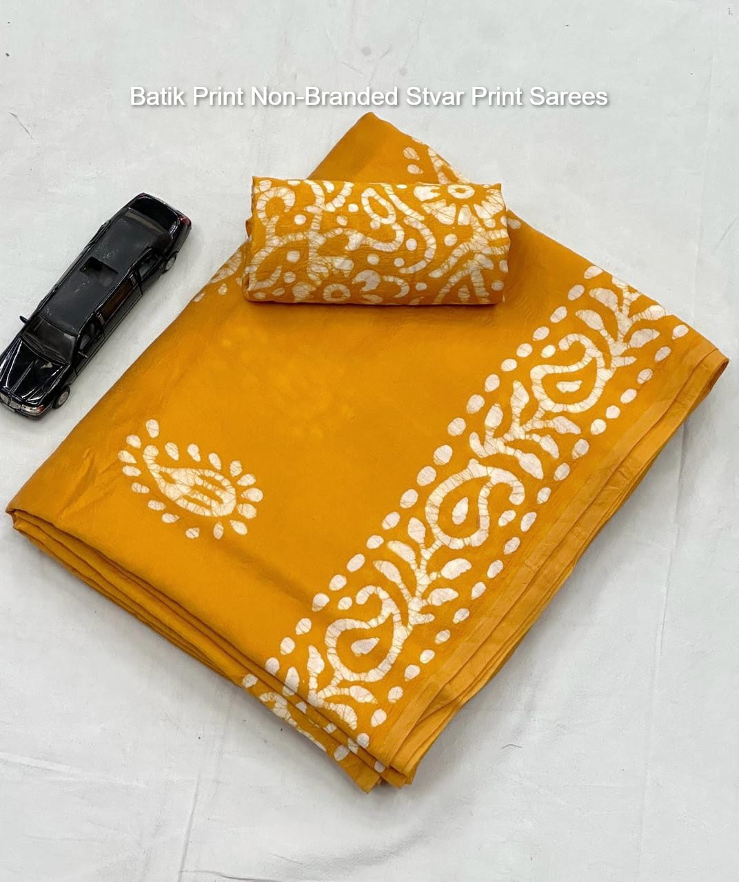 Batik Print Non-Branded Stvar Print Sarees