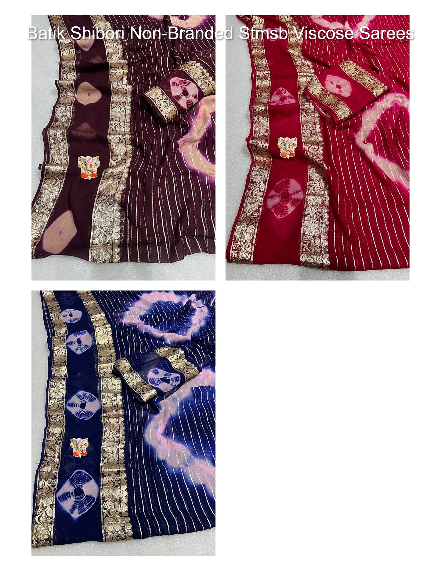 Batik Shibori Non-Branded Stmsb Viscose Sarees
