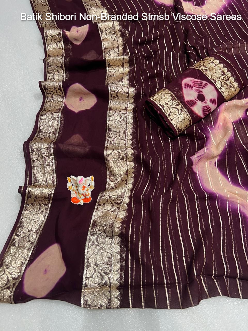 Batik Shibori Non-Branded Stmsb Viscose Sarees