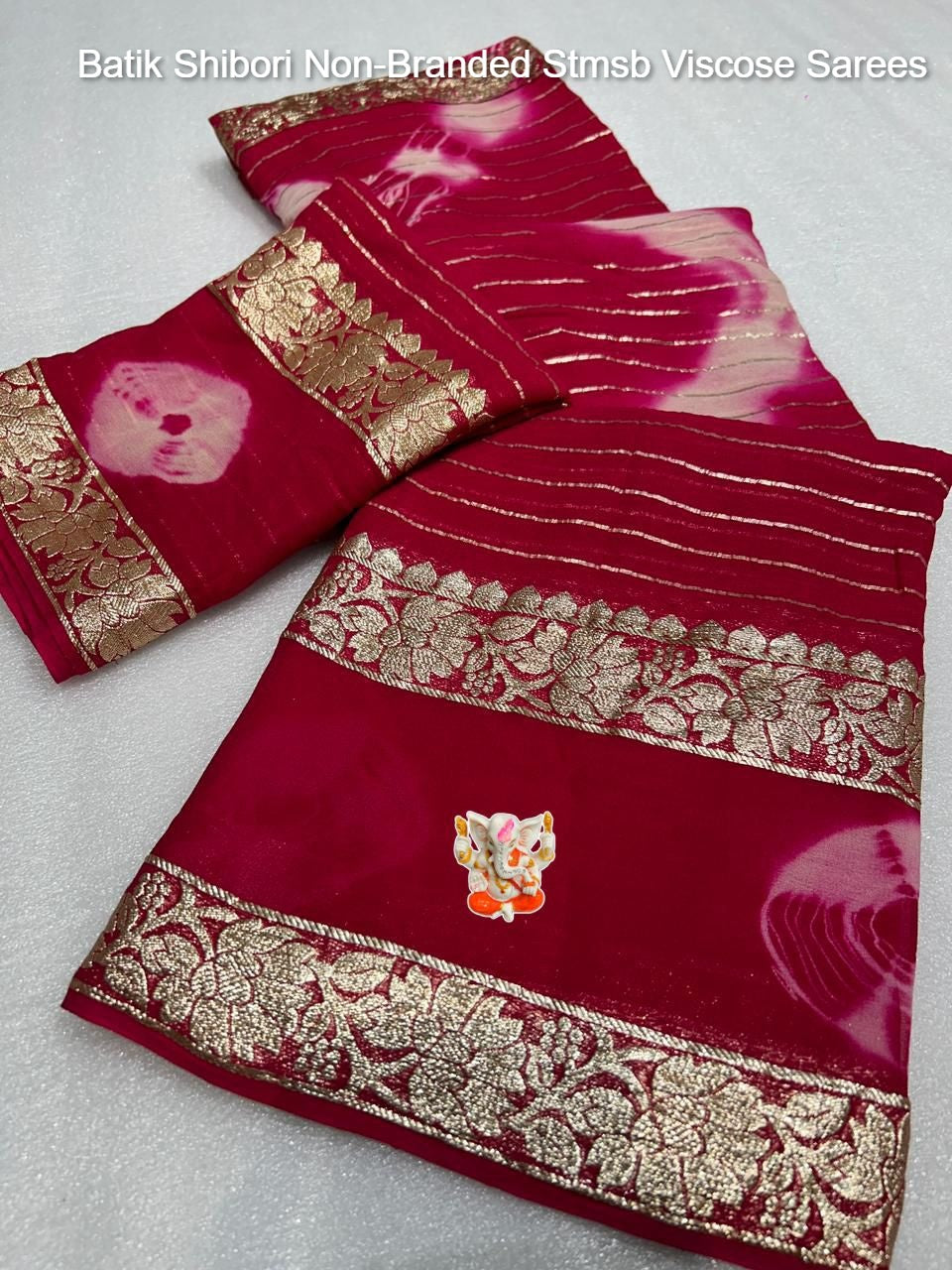 Batik Shibori Non-Branded Stmsb Viscose Sarees