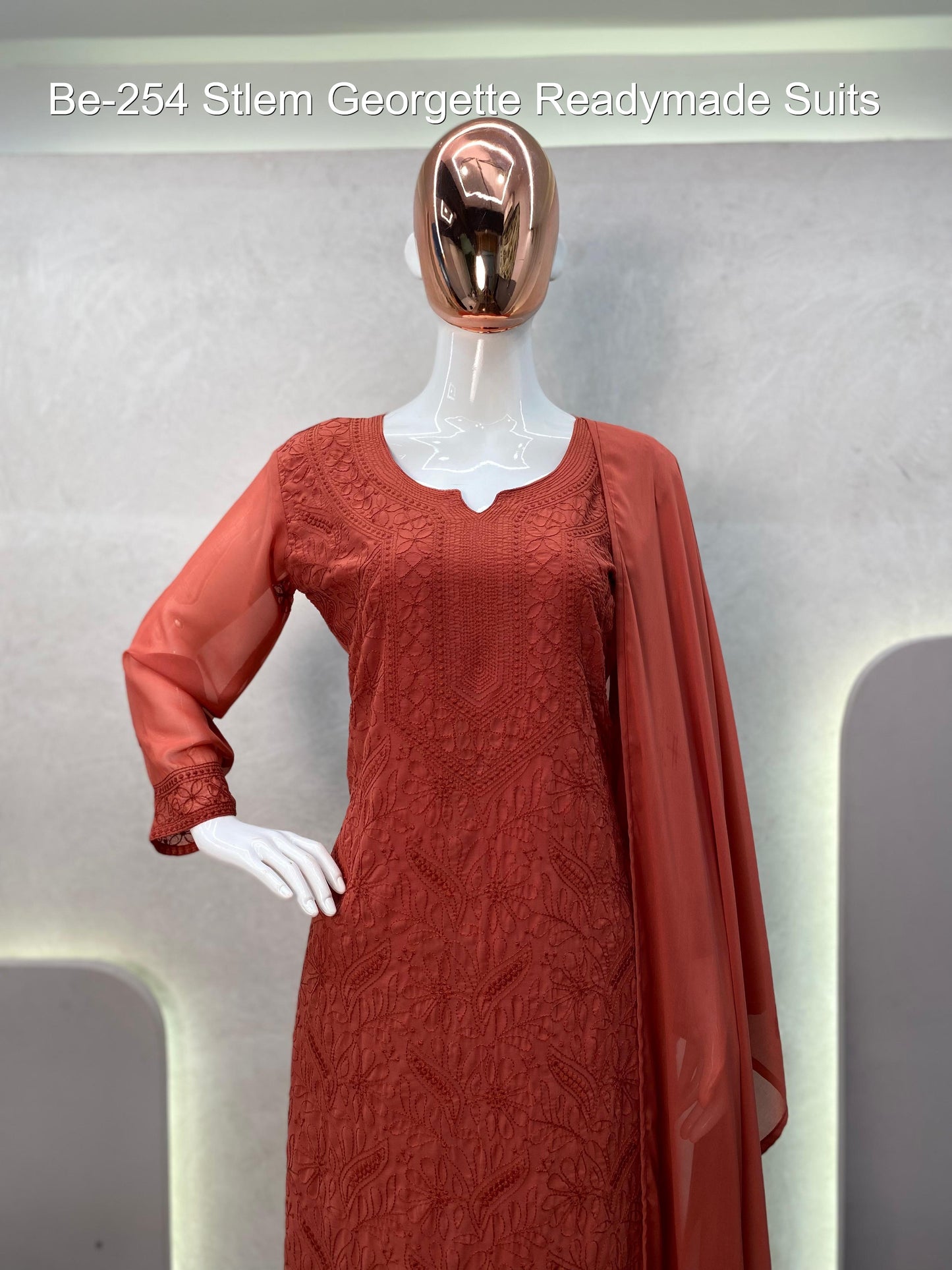 Be-254 Stlem Georgette Readymade Suits