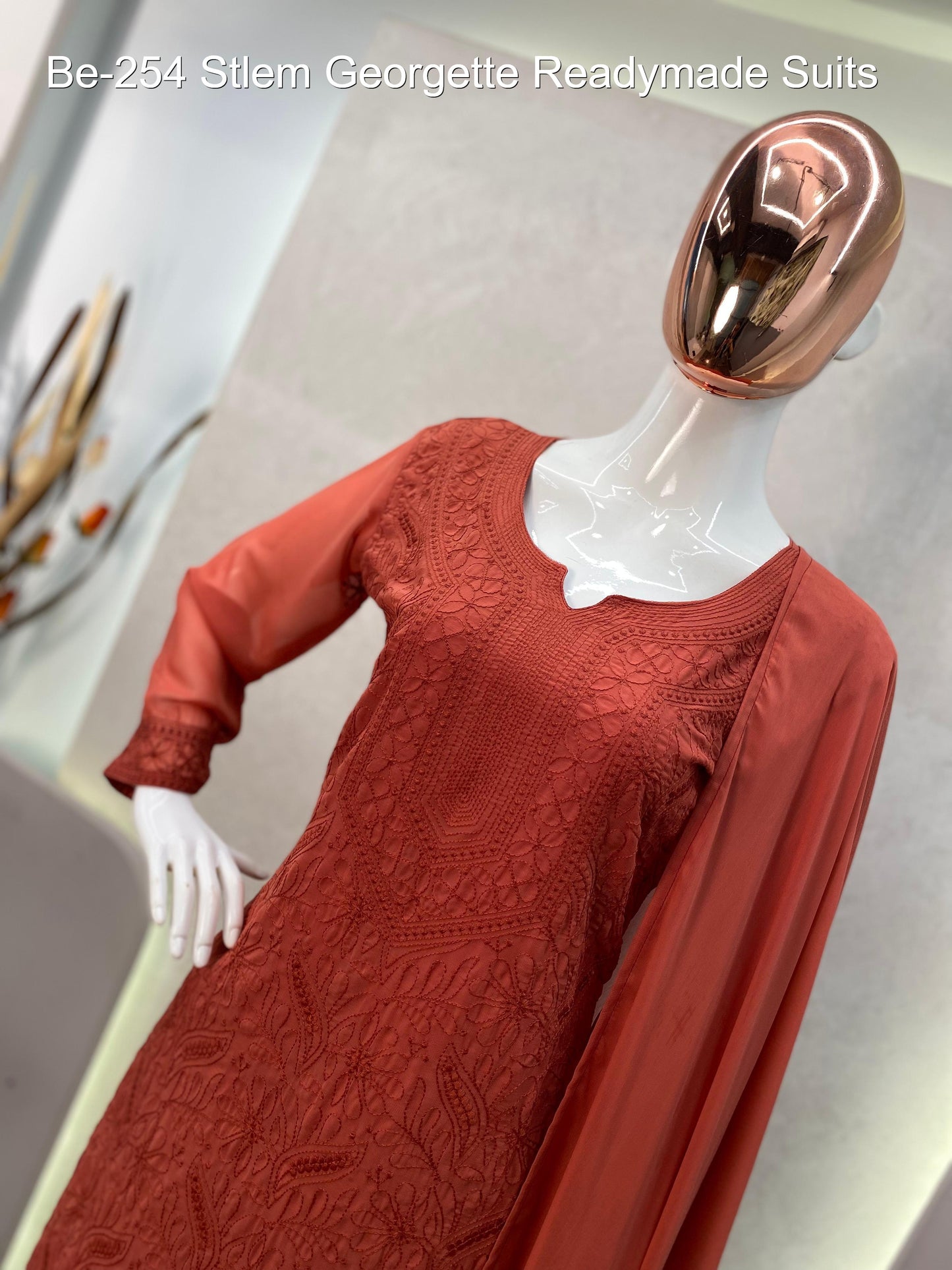 Be-254 Stlem Georgette Readymade Suits