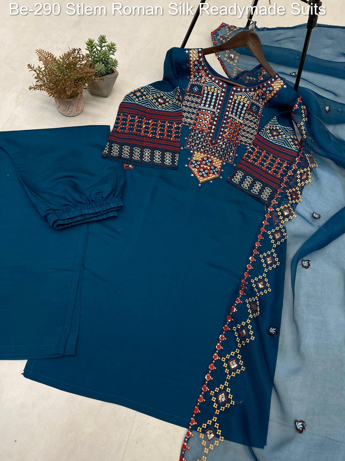 Be-290 Stlem Roman Silk Readymade Suits