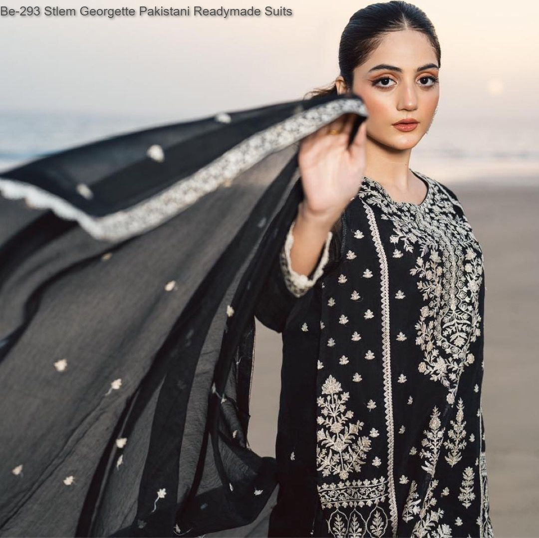 Be-293 Stlem Georgette Pakistani Readymade Suits