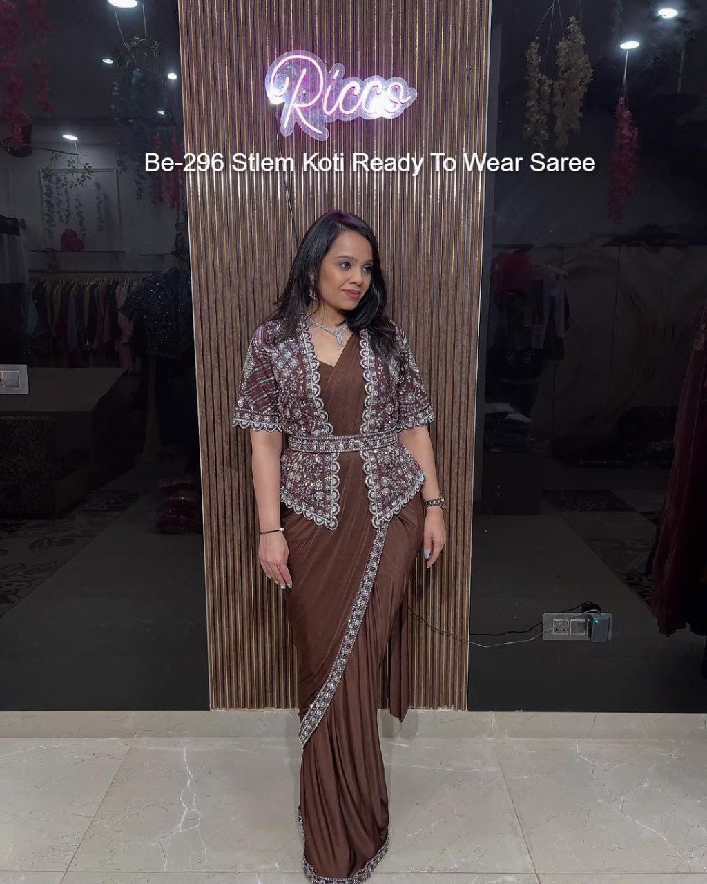 Be-296 Stlem Koti Ready To Wear Saree