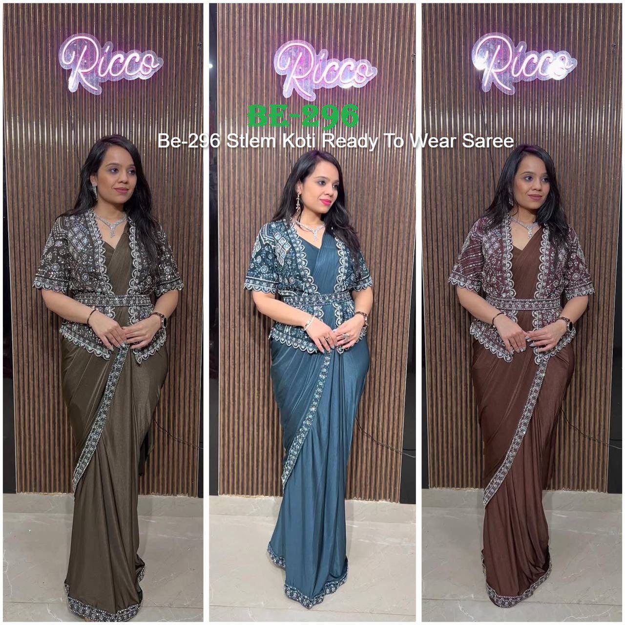 Be-296 Stlem Koti Ready To Wear Saree