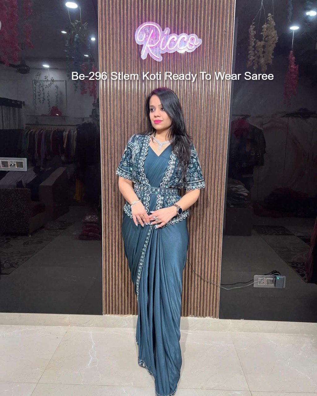 Be-296 Stlem Koti Ready To Wear Saree