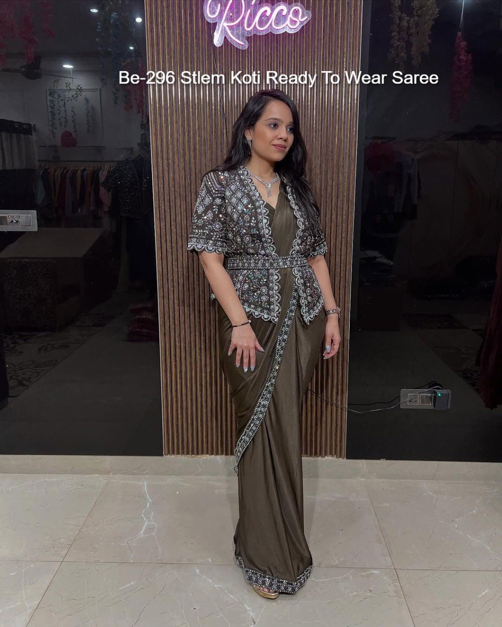 Be-296 Stlem Koti Ready To Wear Saree