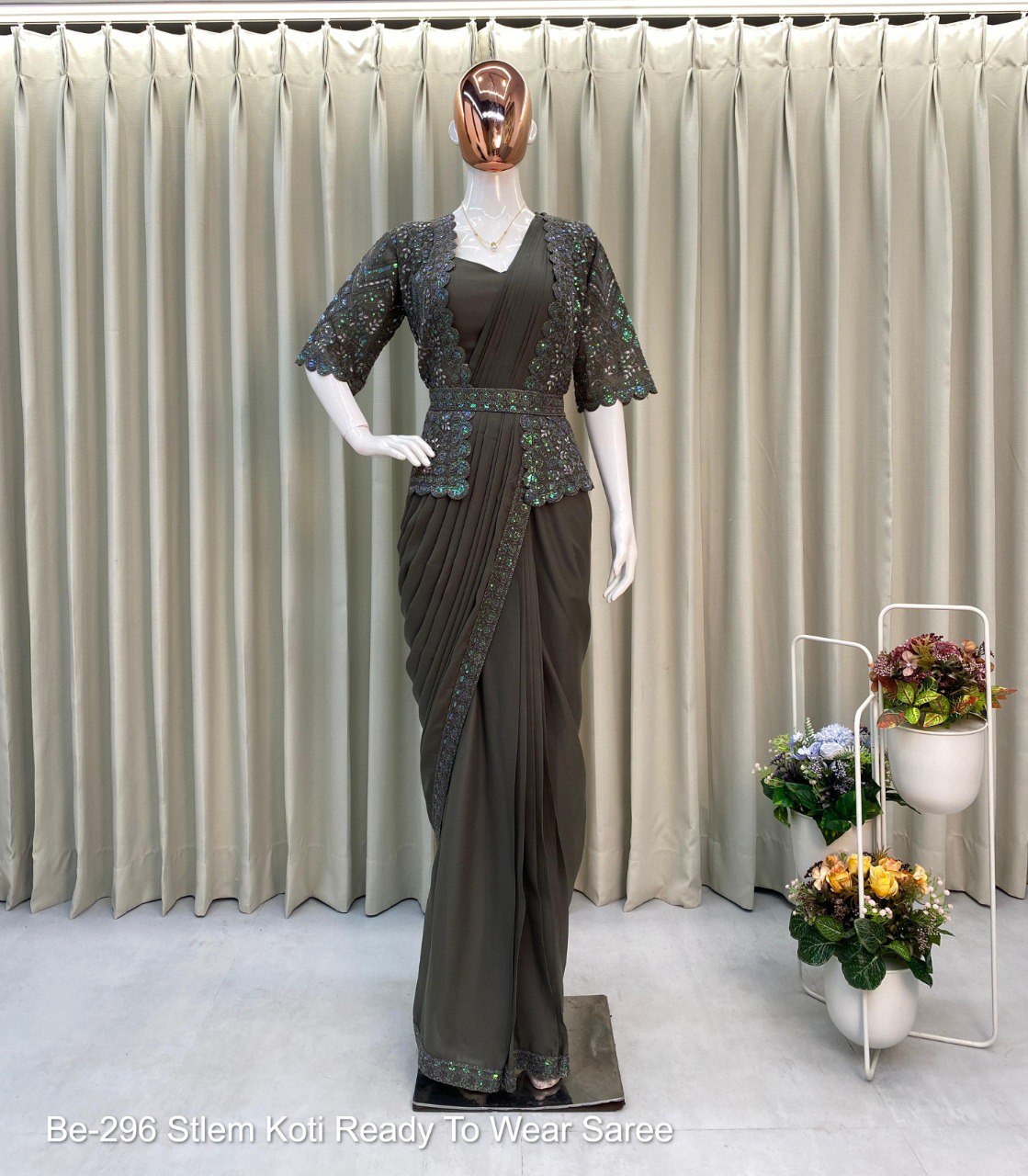 Be-296 Stlem Koti Ready To Wear Saree