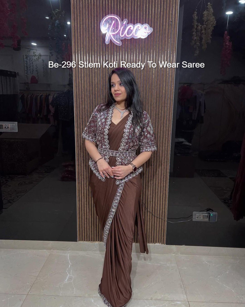 Be-296 Stlem Koti Ready To Wear Saree