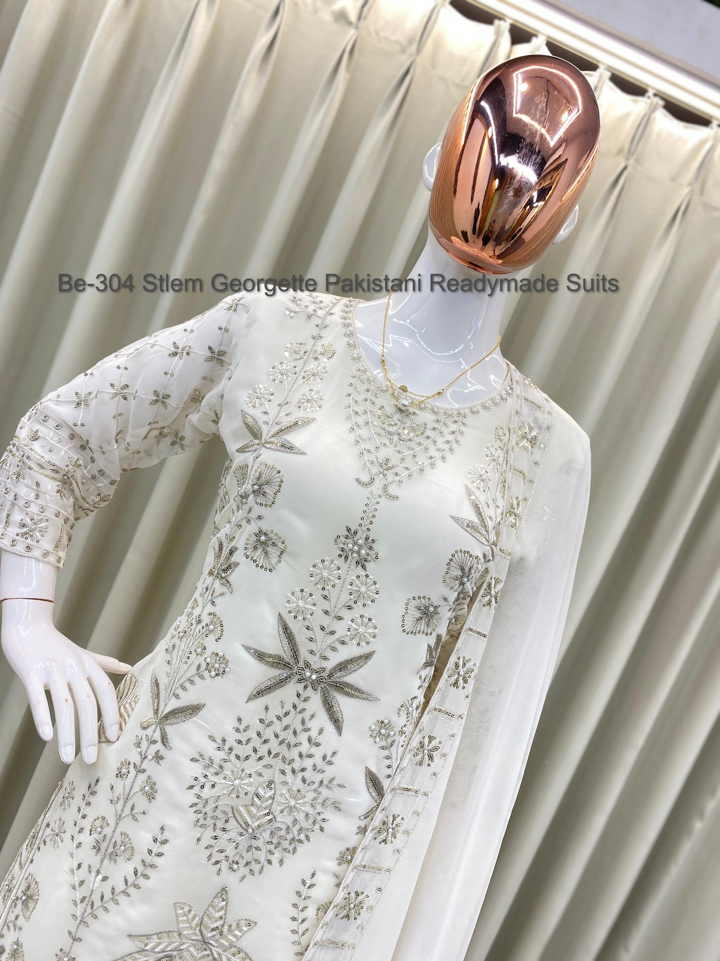 Be-304 Stlem Georgette Pakistani Readymade Suits