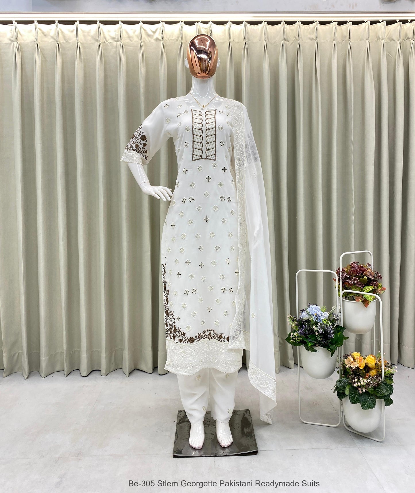 Be-305 Stlem Georgette Pakistani Readymade Suits
