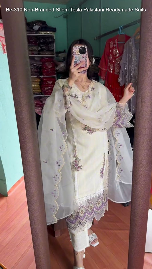 Be-310 Non-Branded Stlem Tesla Pakistani Readymade Suits