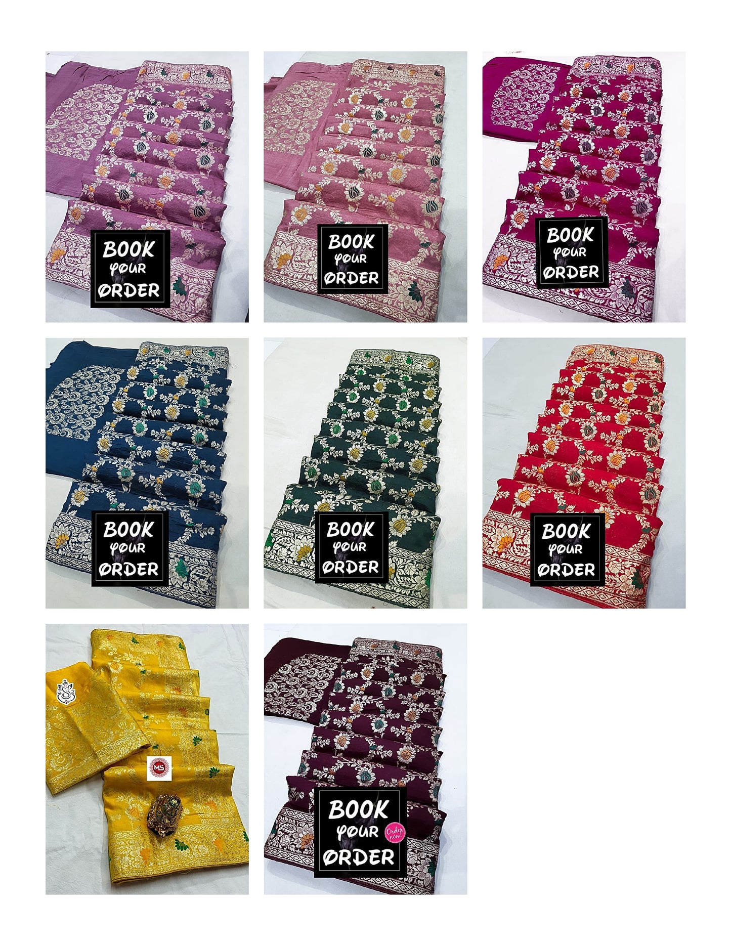 Beautiful Banarasi Non-Branded Stmsb Dola Silk Sarees