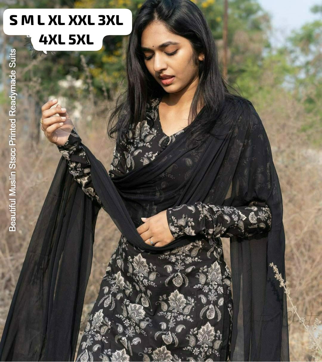 Beautiful Muslin Stscc Printed Readymade Suits