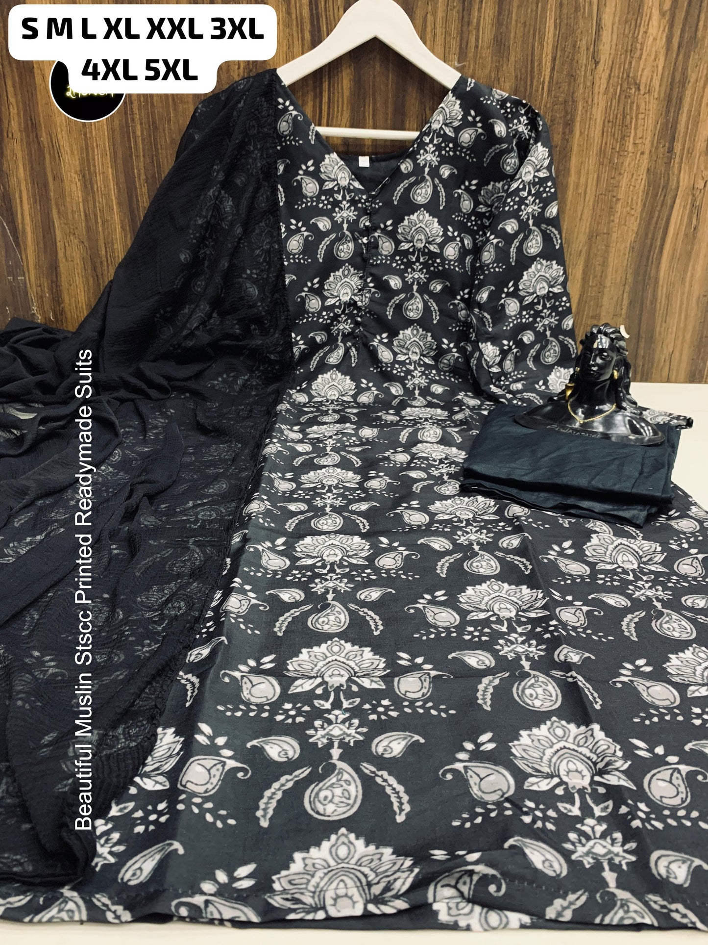 Beautiful Muslin Stscc Printed Readymade Suits