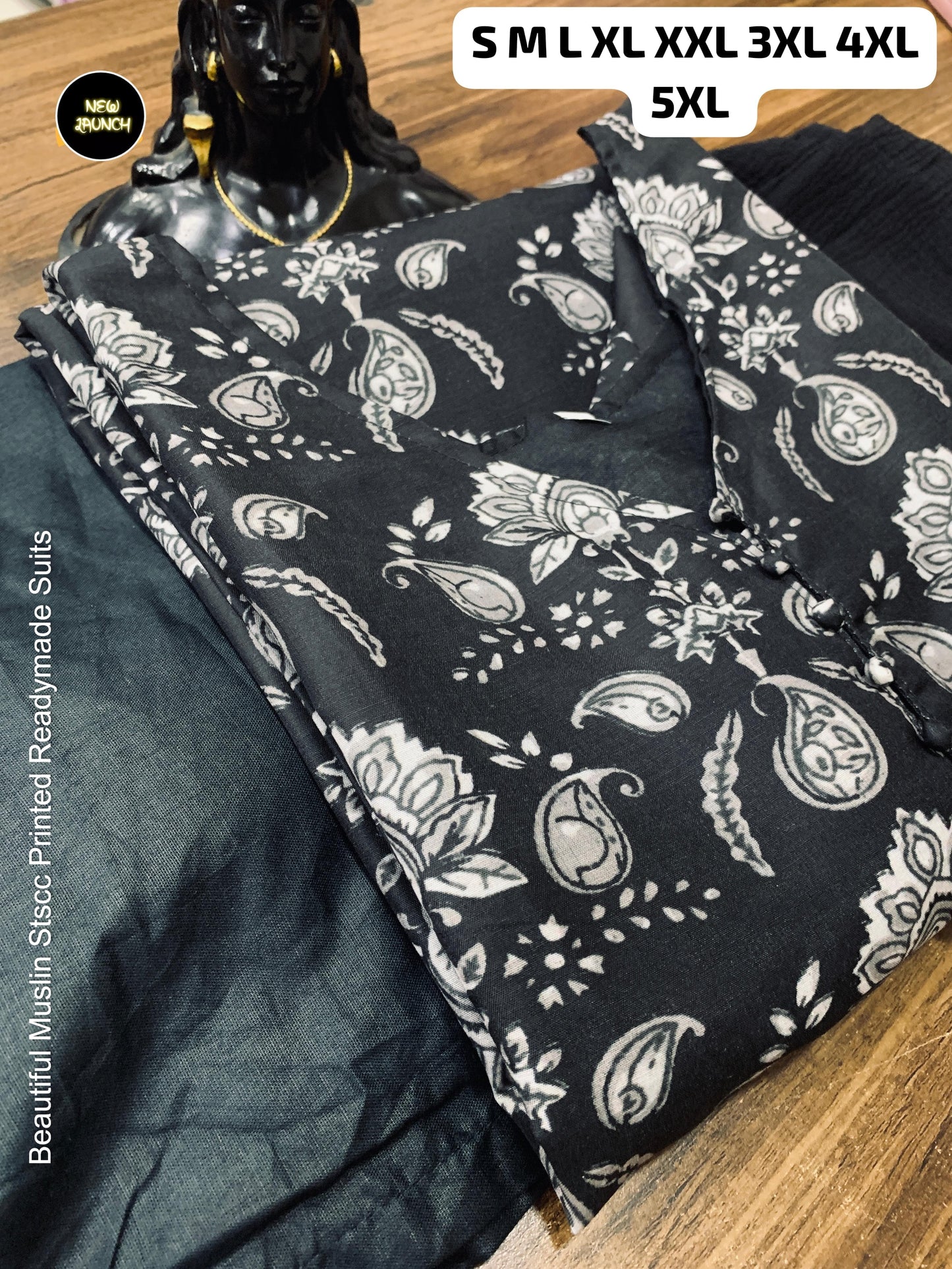 Beautiful Muslin Stscc Printed Readymade Suits