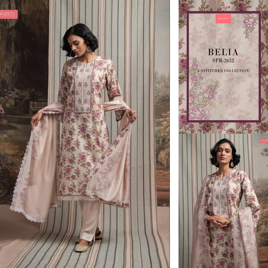 Belia 2652 Naariti Cotton Unstitched Suits