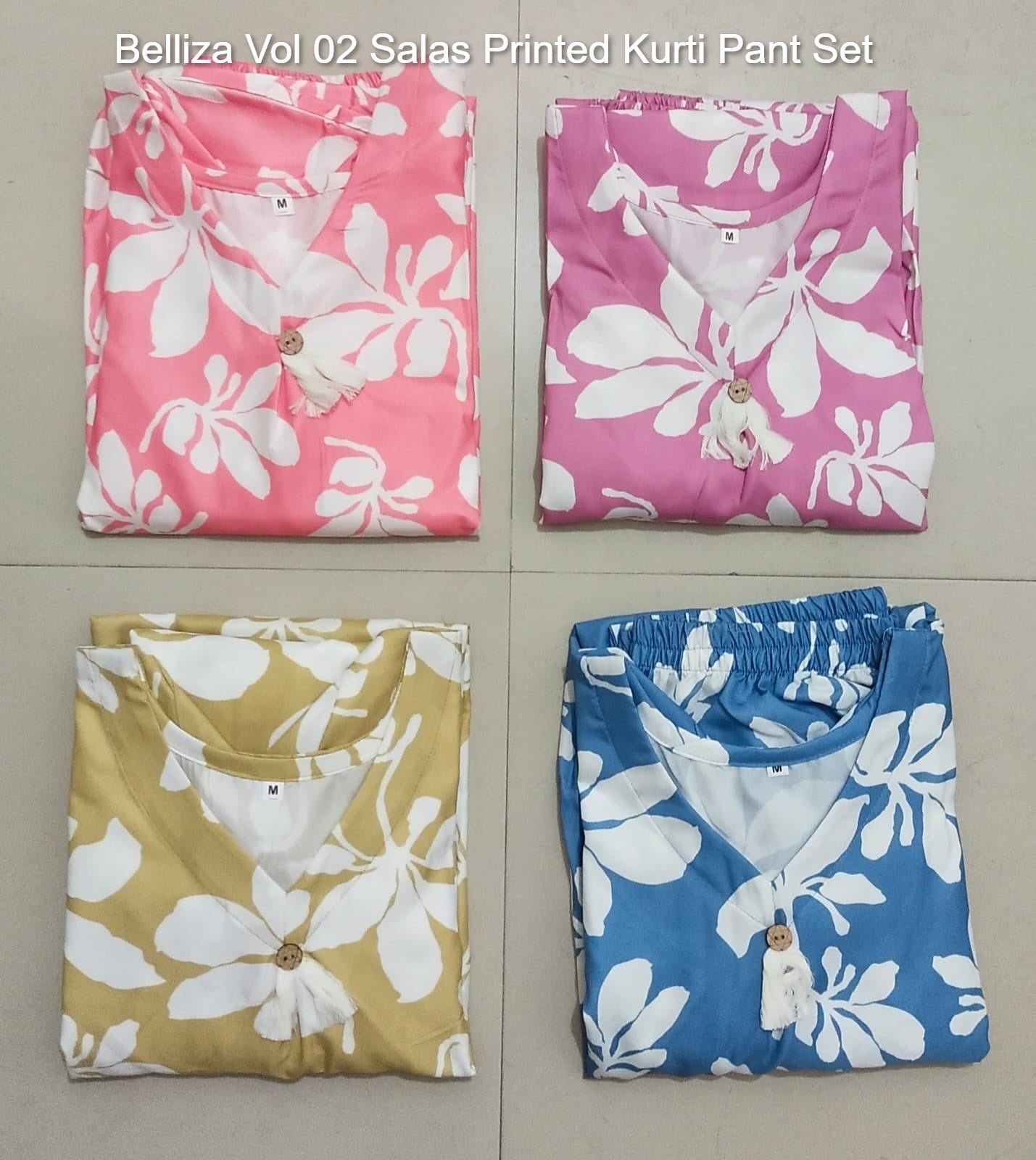 Belliza Vol 02 Salas Printed Kurti Pant Set