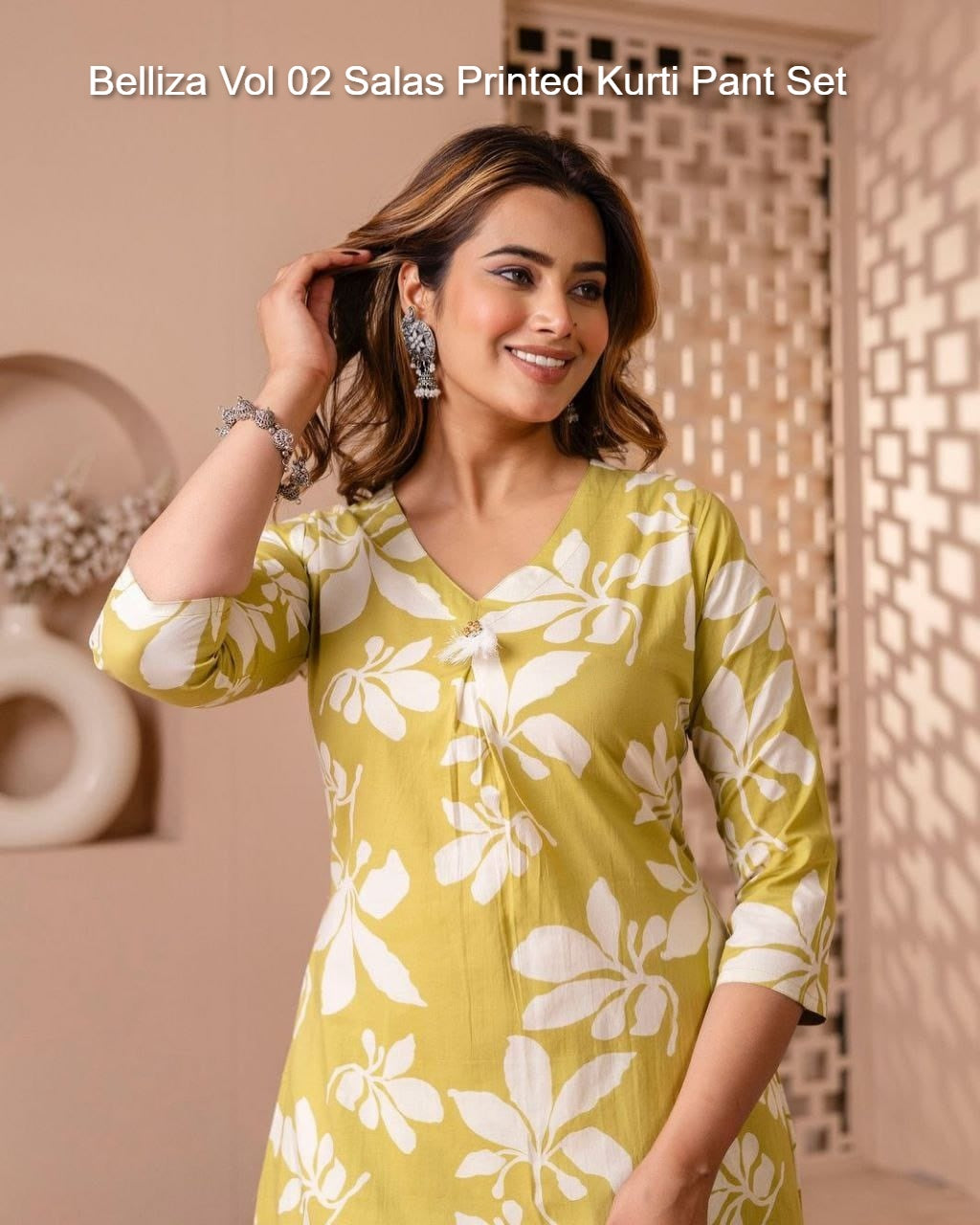 Belliza Vol 02 Salas Printed Kurti Pant Set