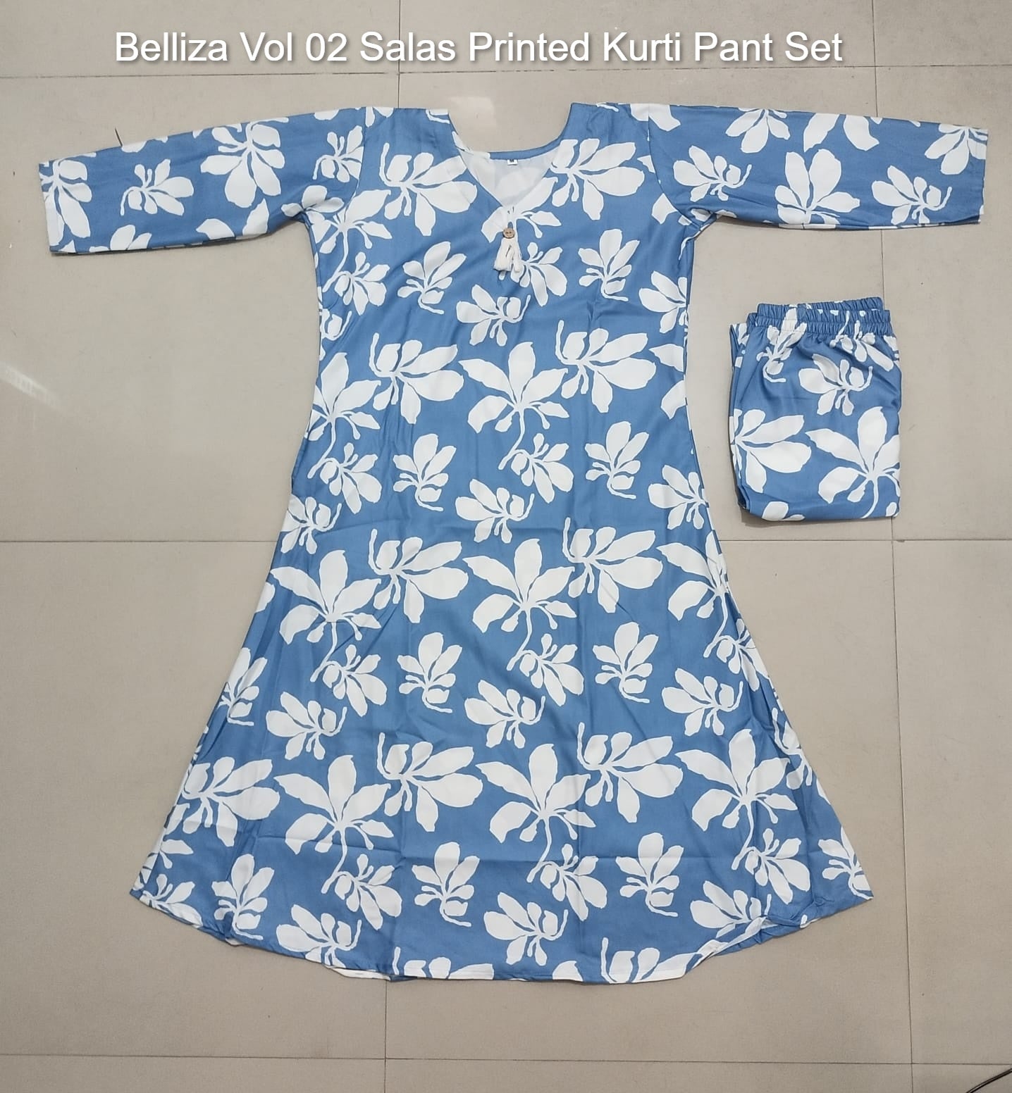 Belliza Vol 02 Salas Printed Kurti Pant Set