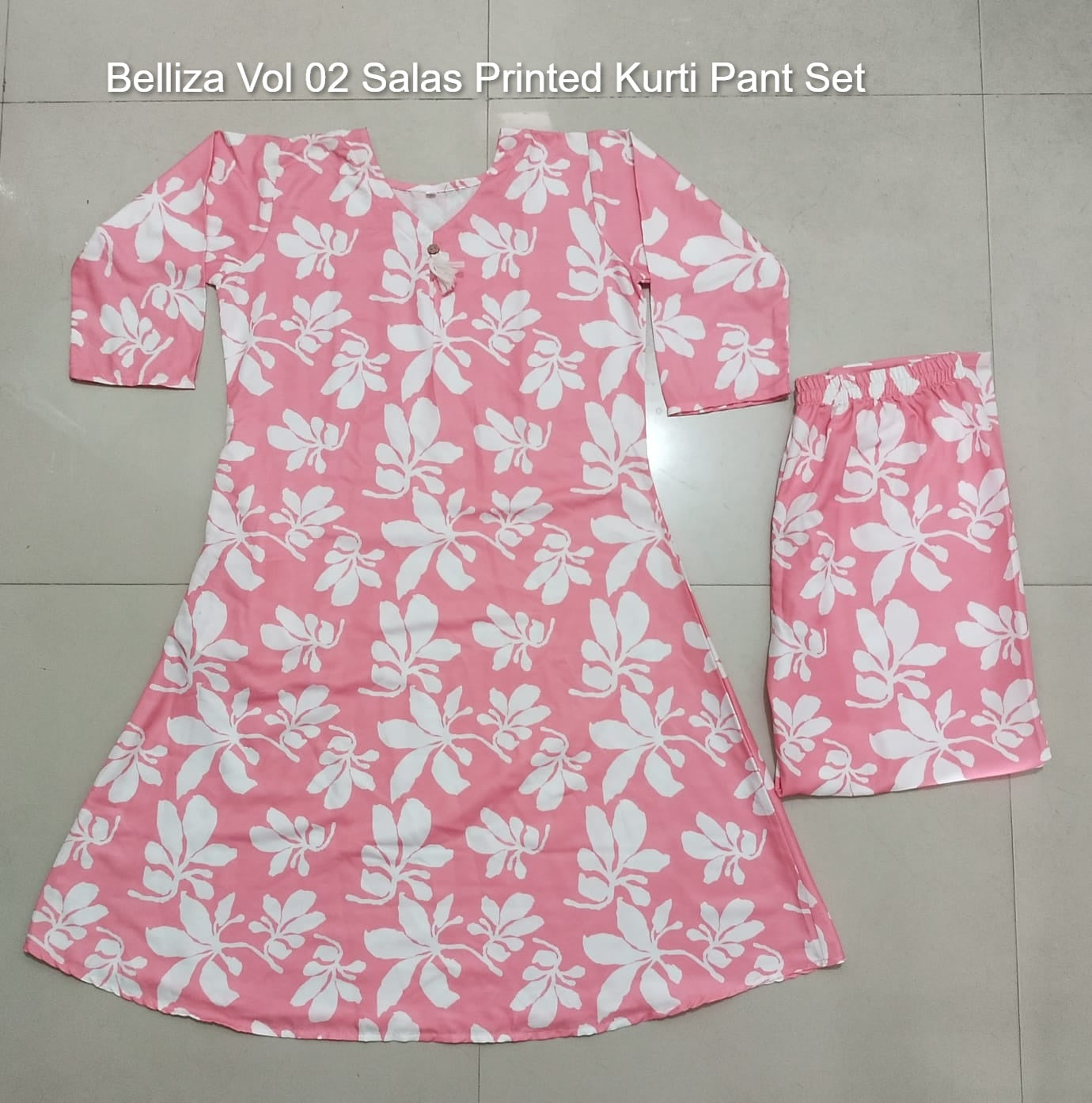 Belliza Vol 02 Salas Printed Kurti Pant Set