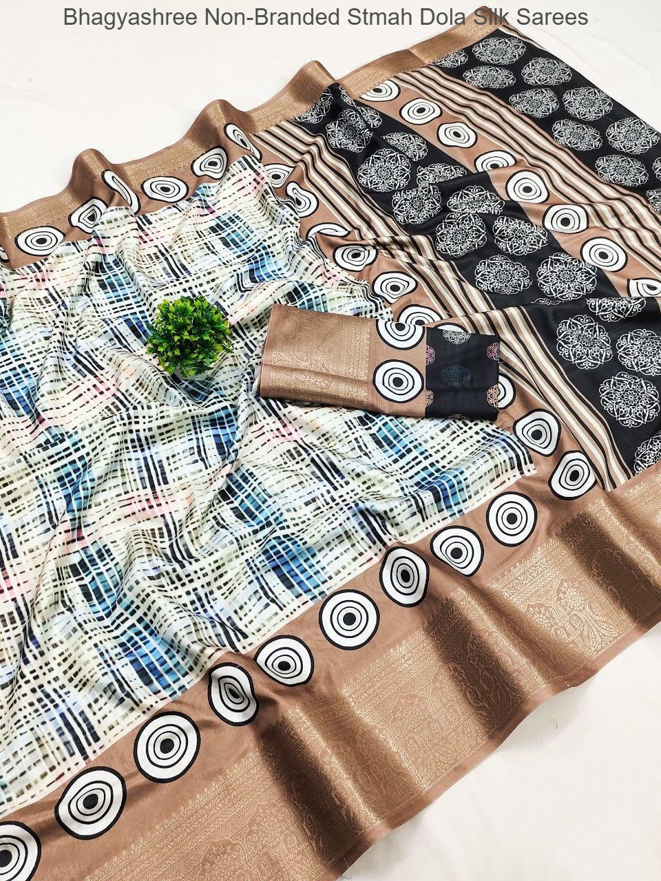 Bhagyashree Non-Branded Stmah Dola Silk Sarees