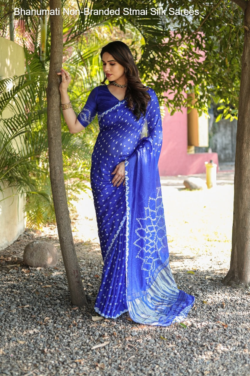 Bhanumati Non-Branded Stmai Silk Sarees