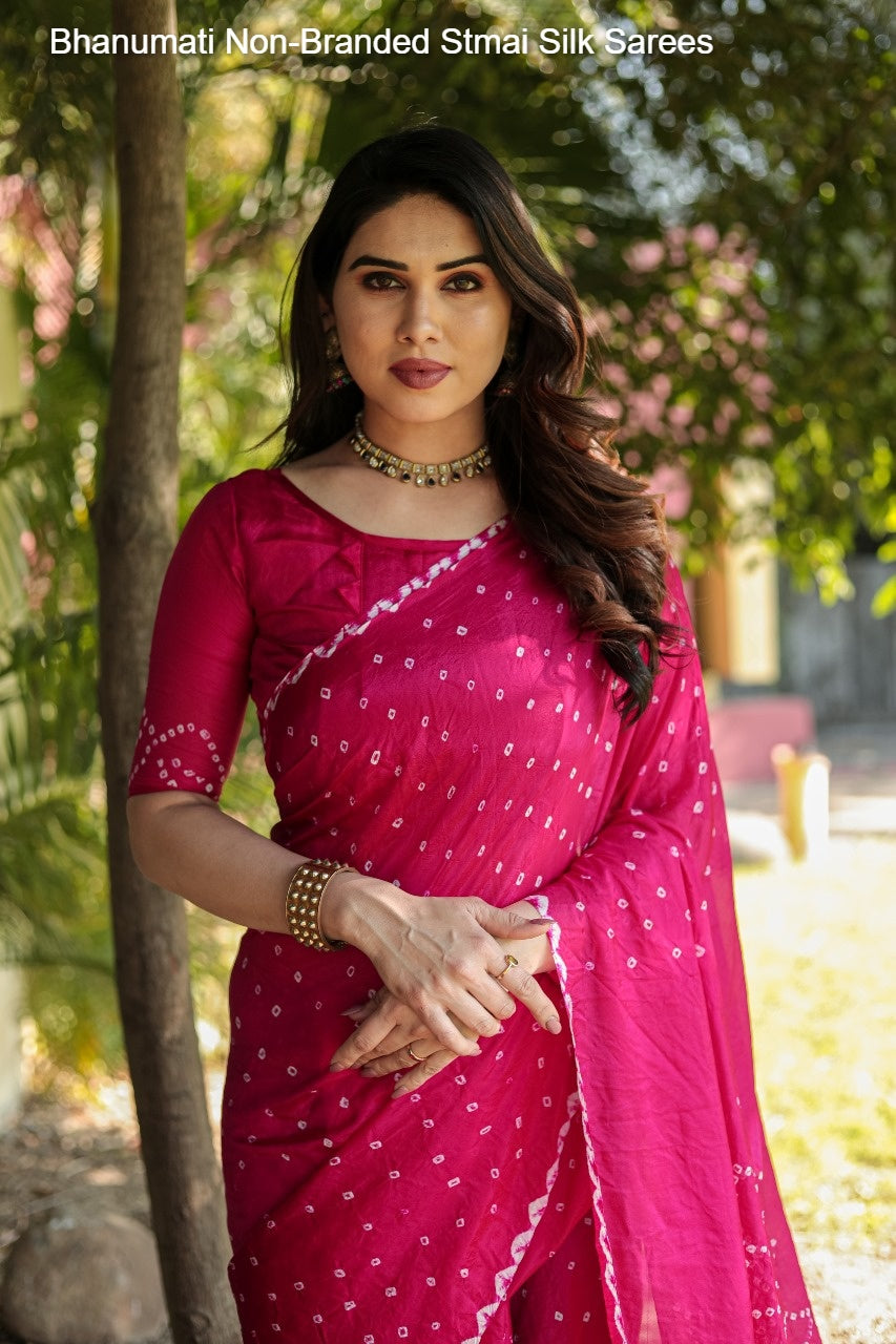 Bhanumati Non-Branded Stmai Silk Sarees