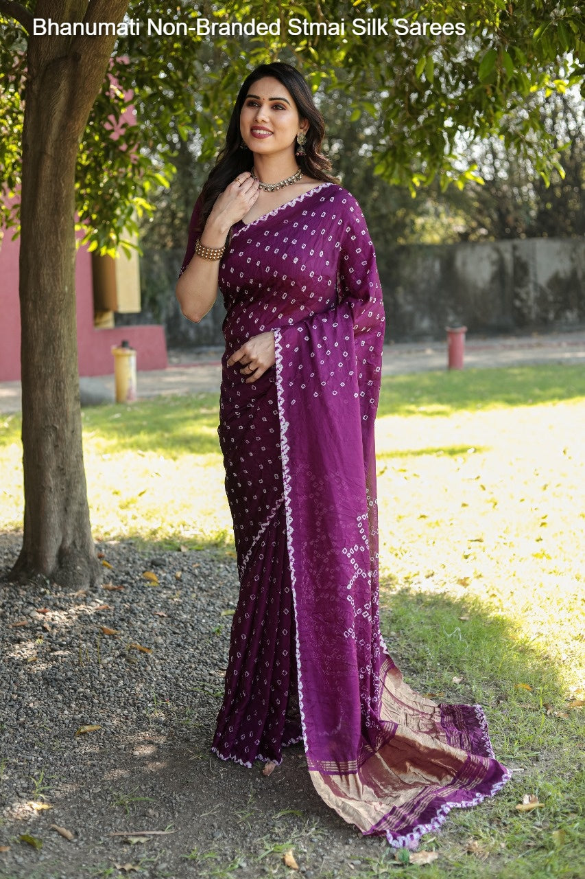 Bhanumati Non-Branded Stmai Silk Sarees