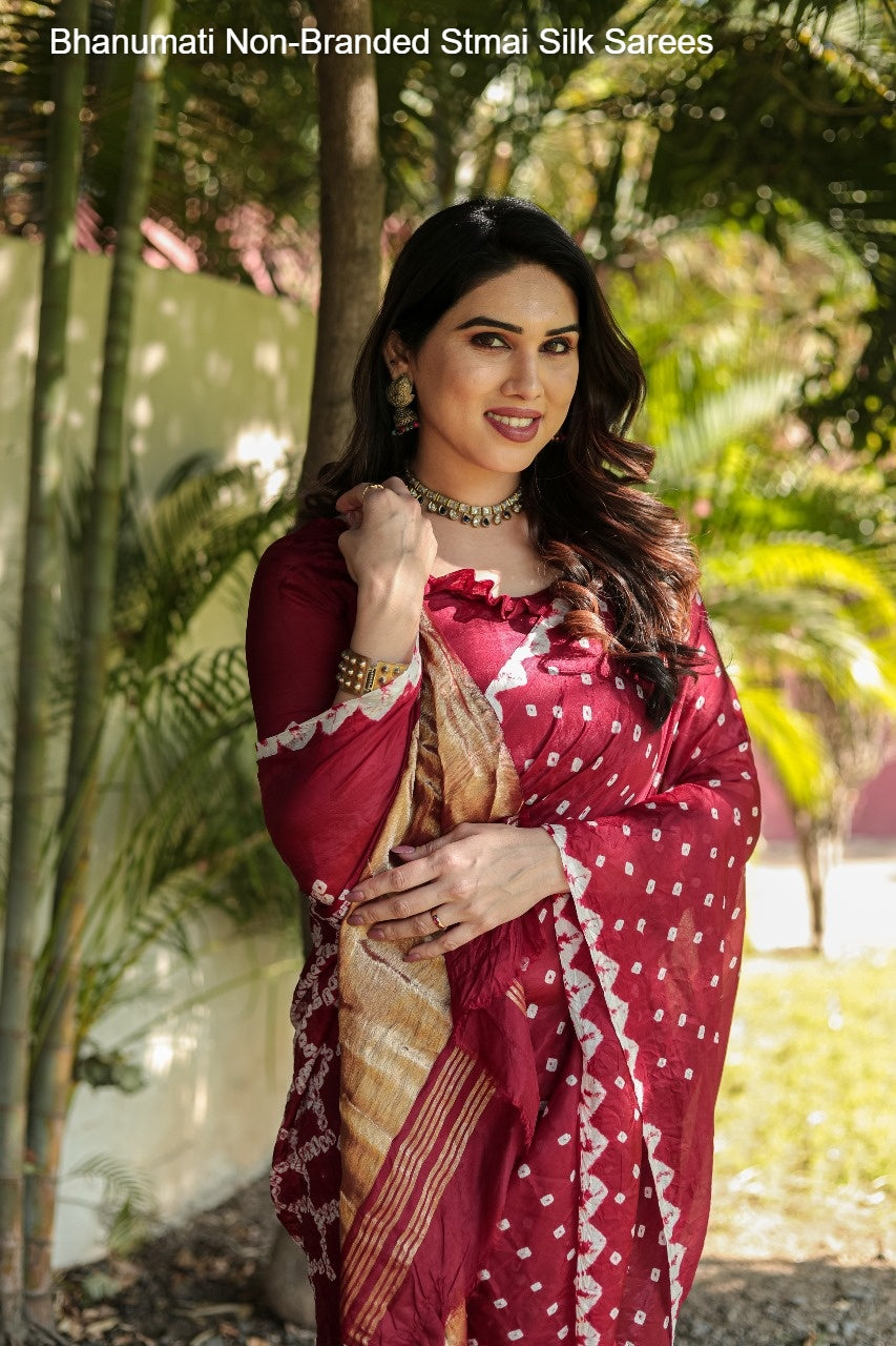 Bhanumati Non-Branded Stmai Silk Sarees
