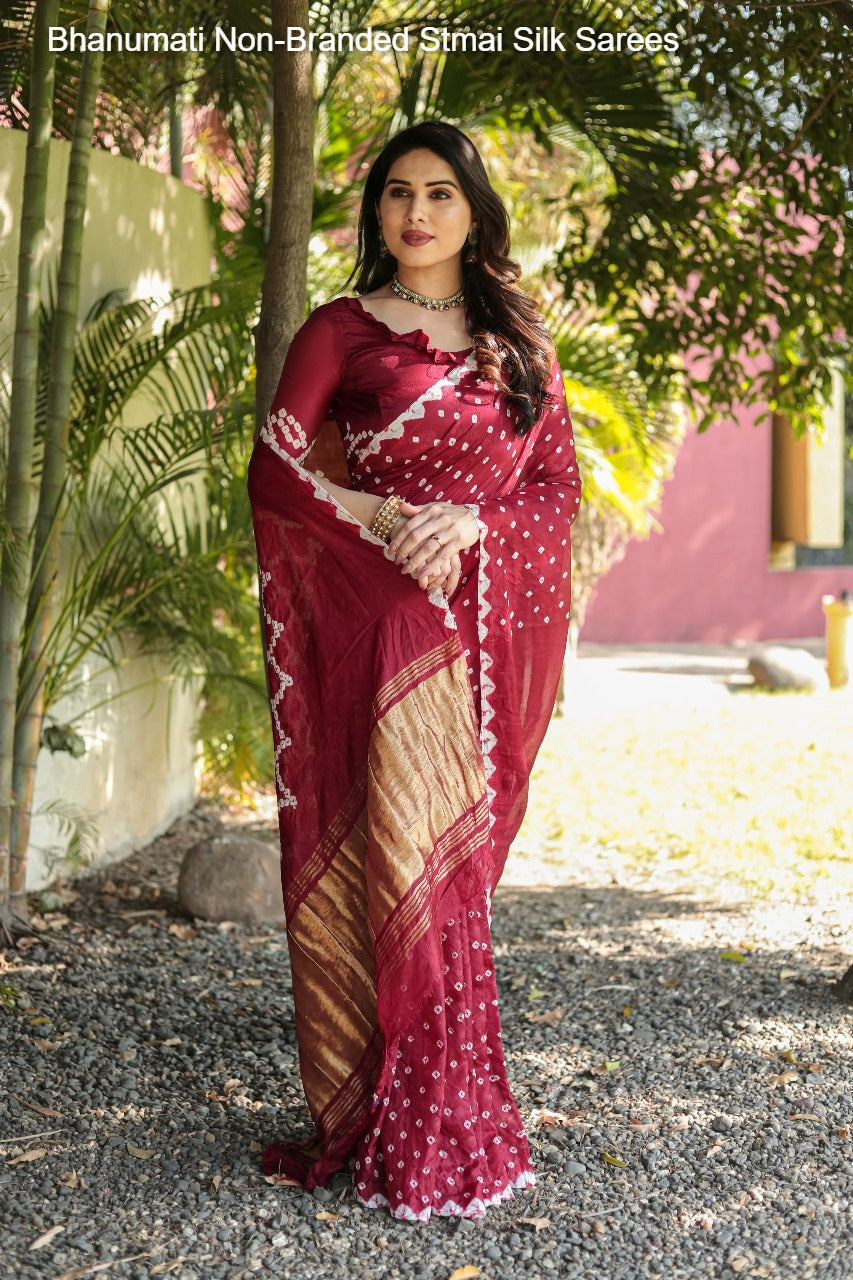 Bhanumati Non-Branded Stmai Silk Sarees