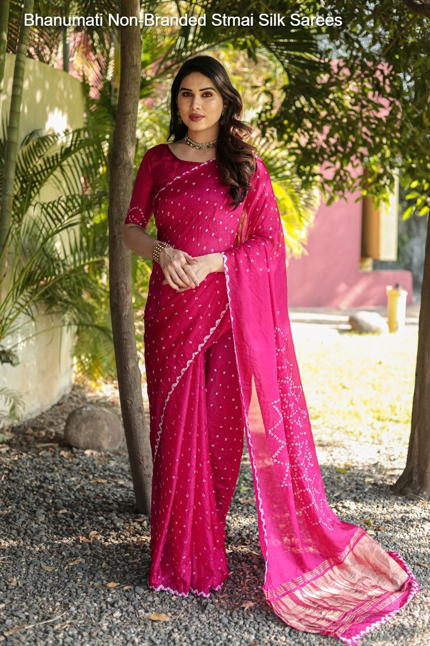 Bhanumati Non-Branded Stmai Silk Sarees