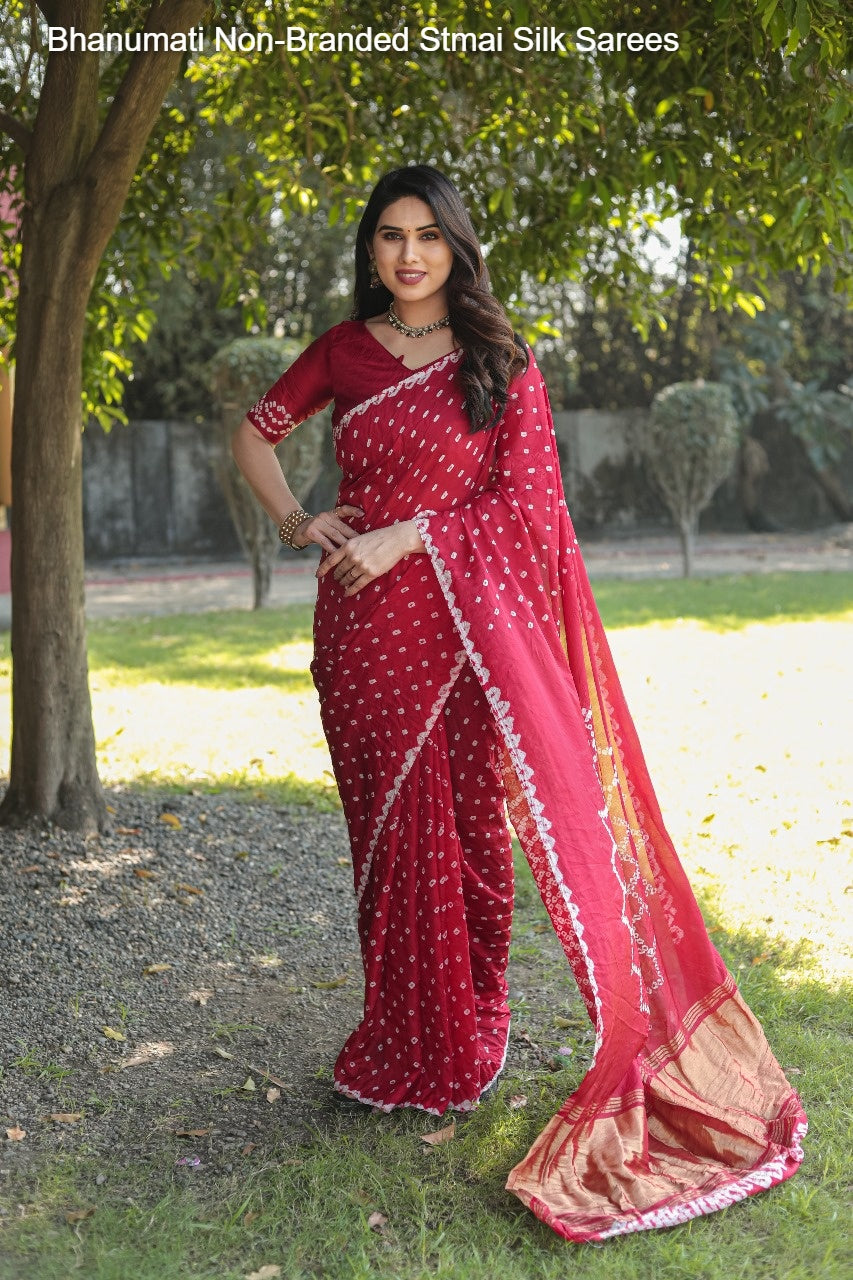 Bhanumati Non-Branded Stmai Silk Sarees